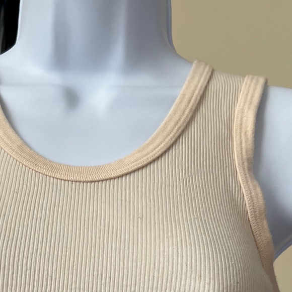 Women's Rib Tank Top - Lemon - Picture 2 of 5